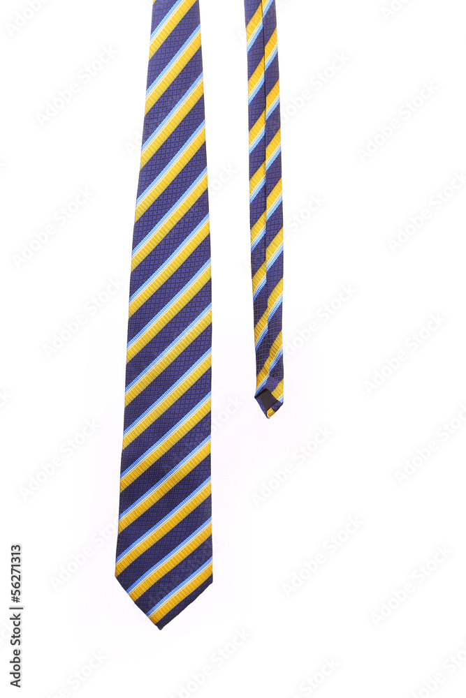 Fototapeta premium Luxury tie on white background.