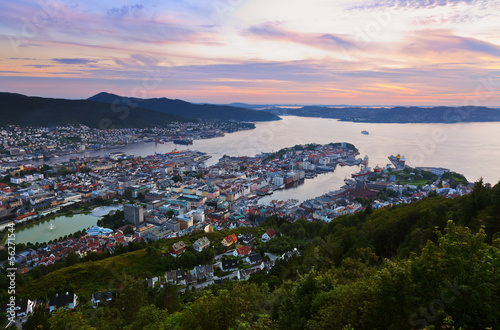 Cityscape of Bergen - Norway © Nikolai Sorokin