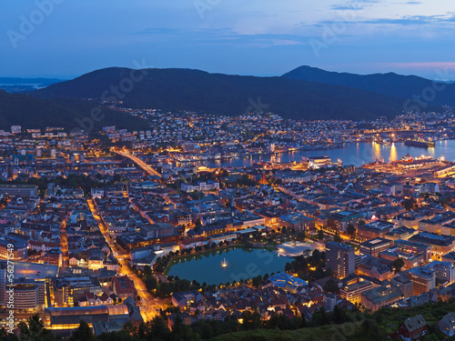 Cityscape of Bergen - Norway © Nikolai Sorokin
