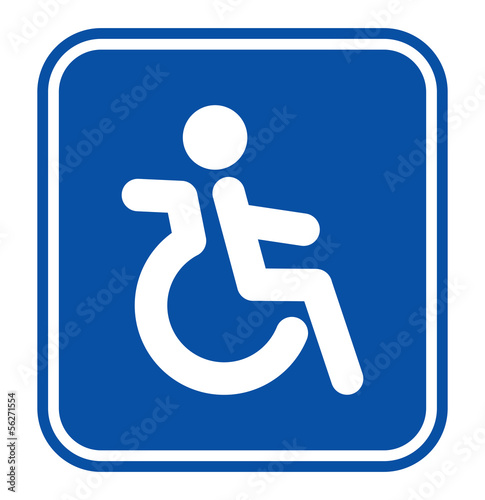 handicap or wheelchair person symbol