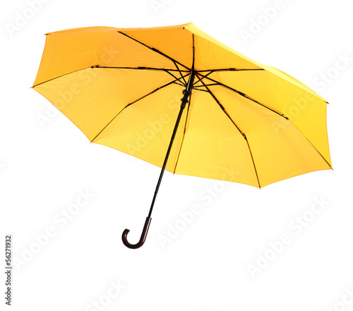 Leuchtend-gelber Regenschirm