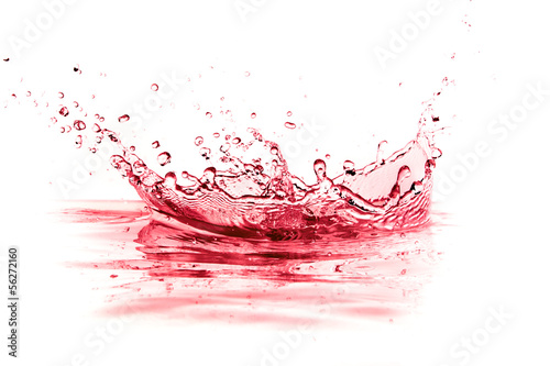 red wine splash