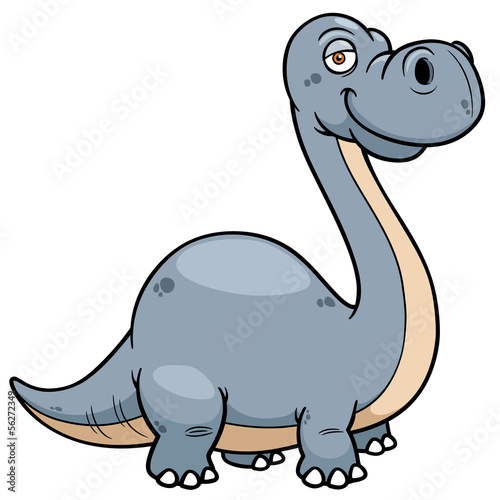 Vector illustration of Cartoon dinosaur