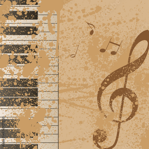 Hintergrund Musik Noten Notenschlüssel Vektor