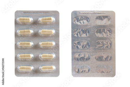 Pills in packaging photo