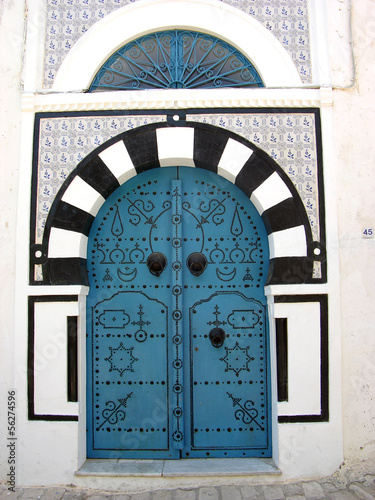 Blue door in Tunisia,Sidi Bou Said