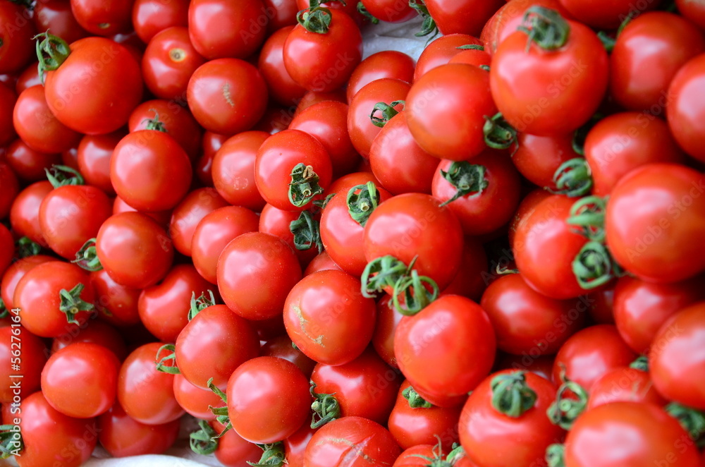 Pile of fresh tomatoes