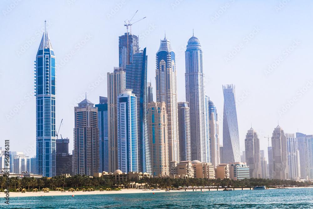 Obraz premium Dubai Marina cityscape, UAE