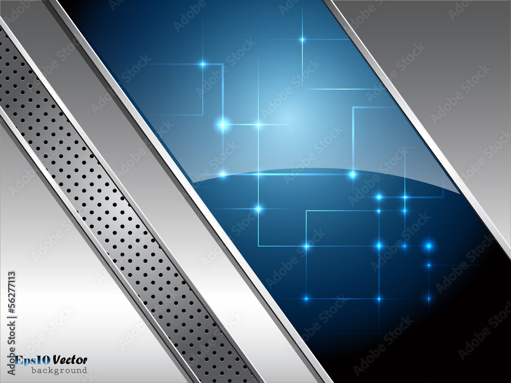 Blue and silver abstract background Blue and silver abstract background