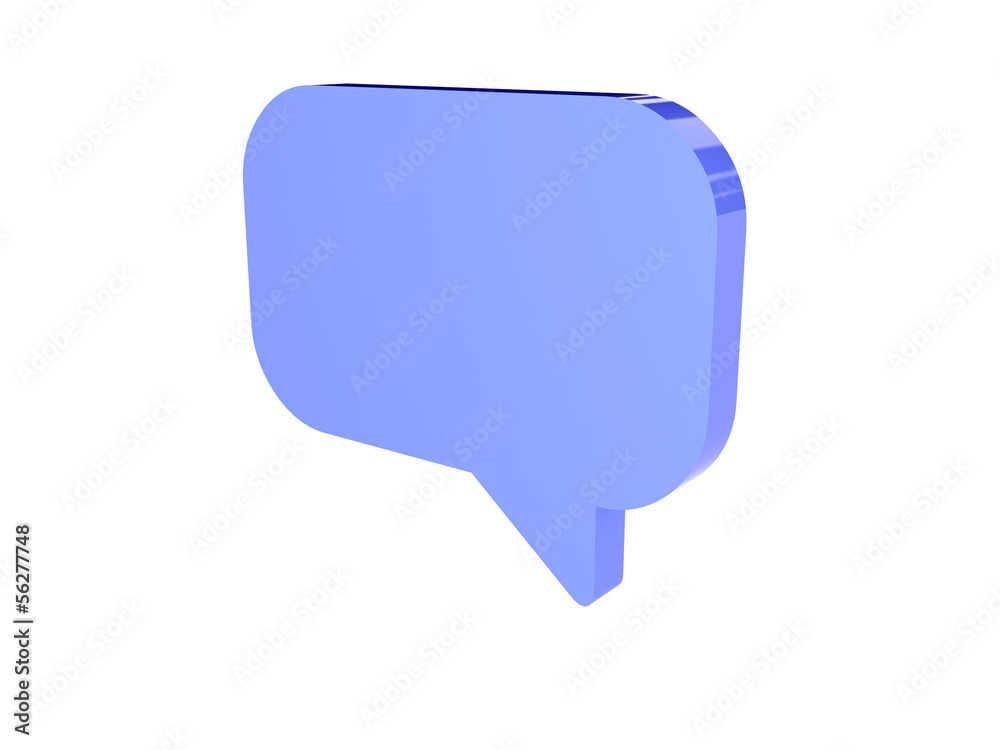 Bubble icon over white background. Concept 3D illustration. Bubble icon over white background. Concept 3D illustration.