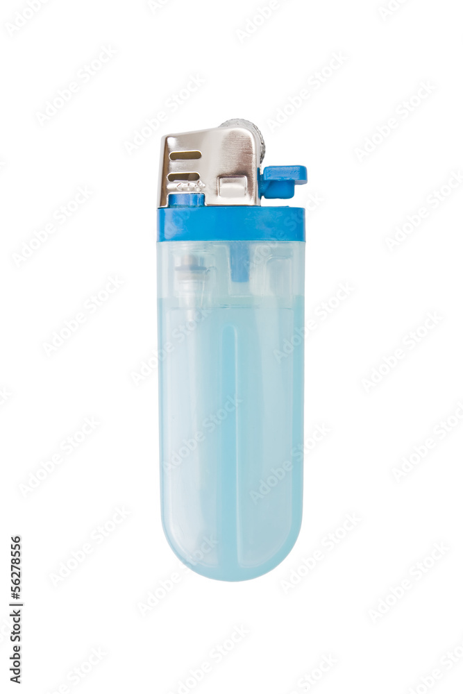 Butane gas lighter isolated on white background Butane gas lighter isolated on white background