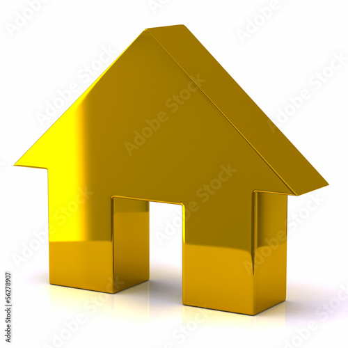 Gold house icon