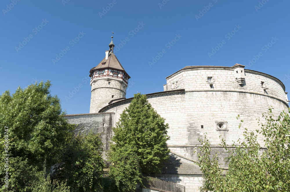 Schaffhausen, Altstadt, Stadtmauer, Festung Munot, Schweiz