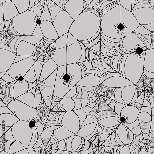 Seamless pattern of spider web