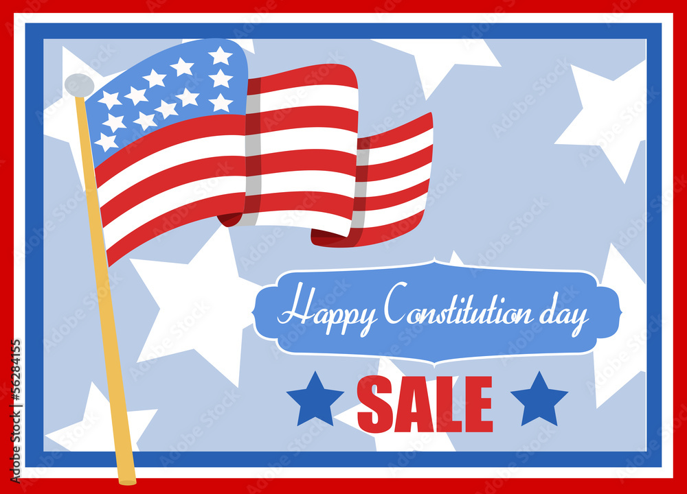 Sale - Constitution Day Vector Illustration Sale - Constitution Day Vector Illustration