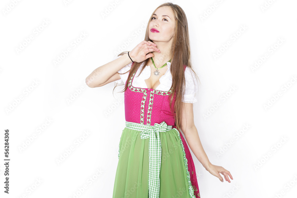 Hübsche Frau im Dirndl Hübsche Frau im Dirndl