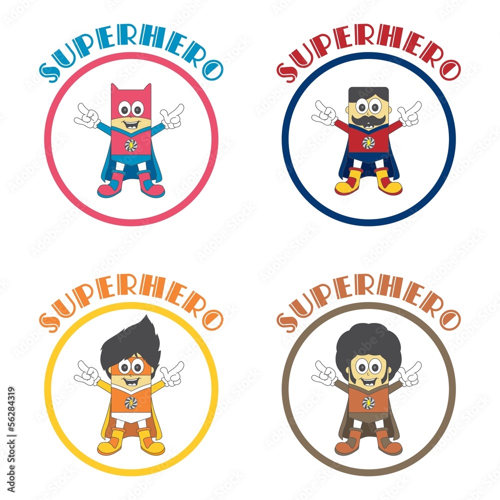 Fototapeta premium hero simple character