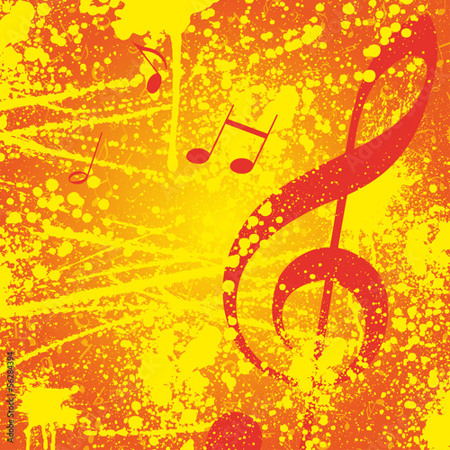 Hintergrund Musik Noten Notenschlüssel Vektor