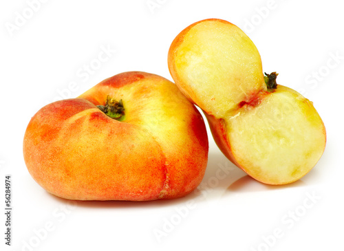 ripe apricot isolate