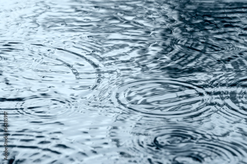 Rain and water ripples