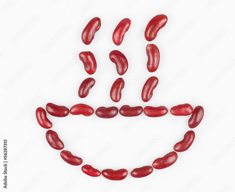 bowl of soup made of red beans grains