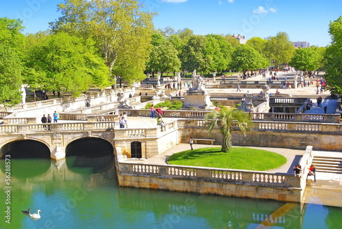 Les jardins à Nîmes