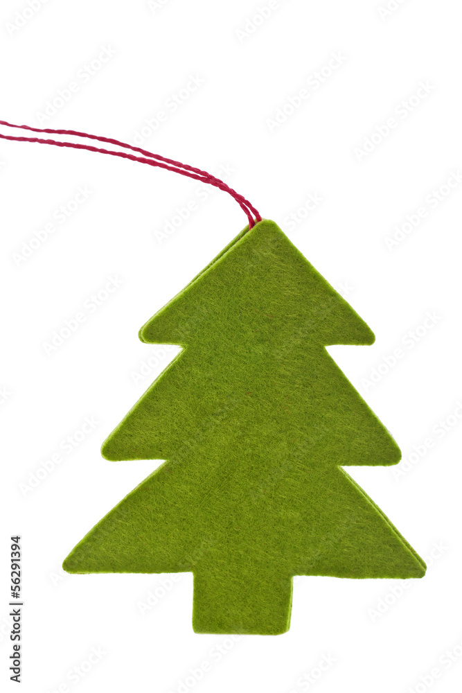 Fototapeta premium green christmas tree sign for holiday