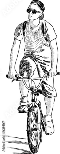 teenage cyclist