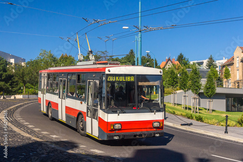 Old trolleybus in Bratislava - Slovakia