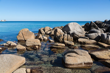 Papier peint photo  Summer landscape of sea coast. Russia. Japan sea.  © Stanislav Komogorov