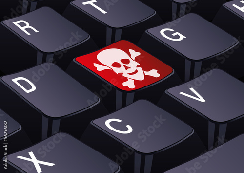 Clavier Ordinateur_Tete de mort