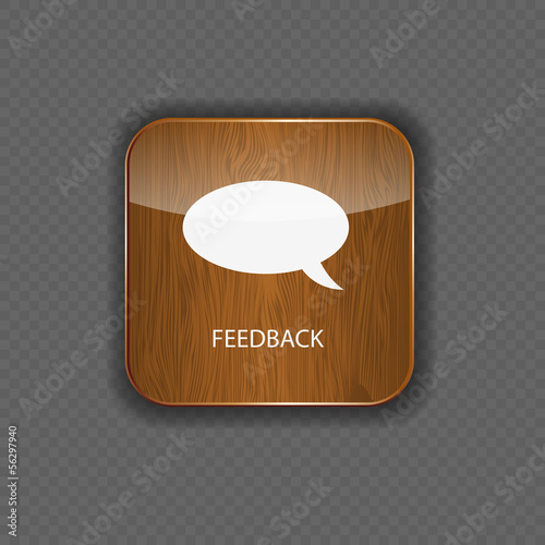 Feedback wood application icons