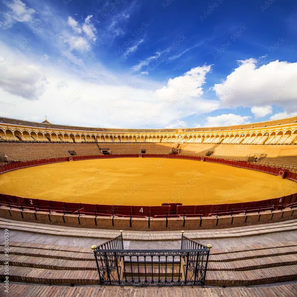 Bullfight arena (Real Maestranza), Sevilla, Spain.