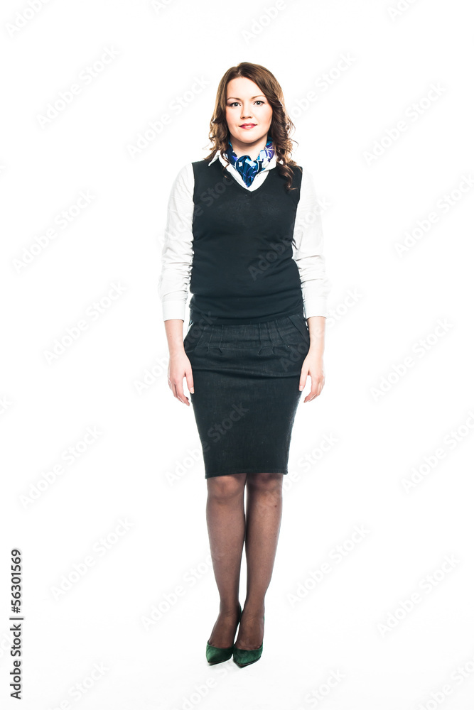 Fototapeta premium a young and beautiful woman working as a stewardess