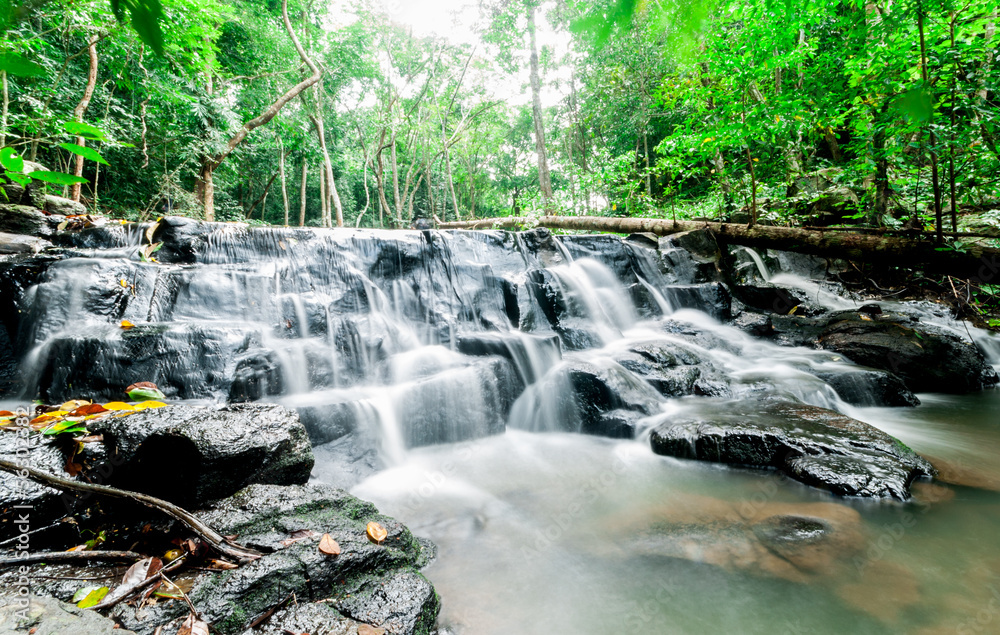 Fototapeta premium Nangrong Waterfall in Nakhon nayoki, Thailand