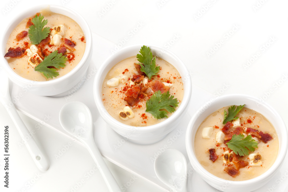 Chilled Corn and Bacon Soup