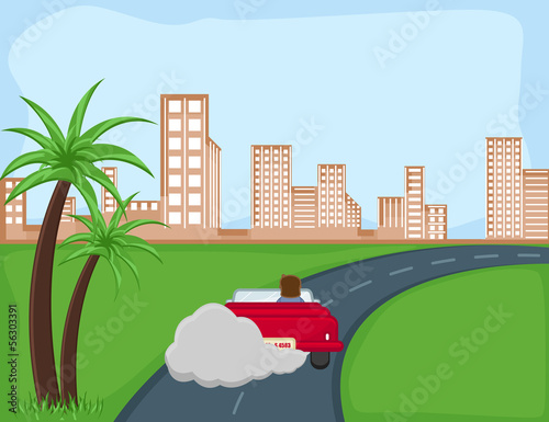 pollution - Cartoon Background Vector