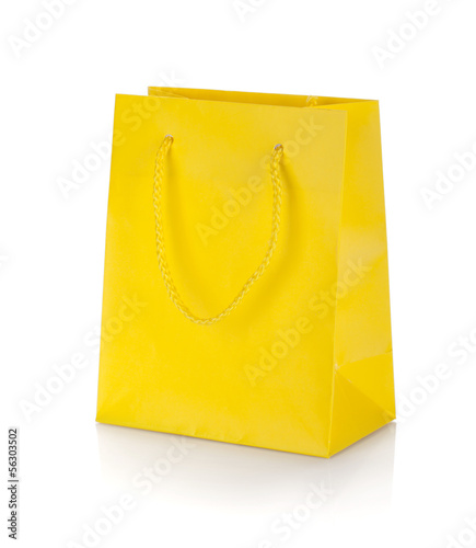 Yellow gift bag