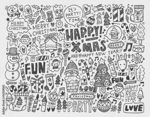 Doodle Christmas background