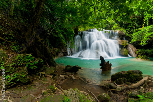 Thailand waterfall in Kanjanaburi  Huay Mae Kamin 
