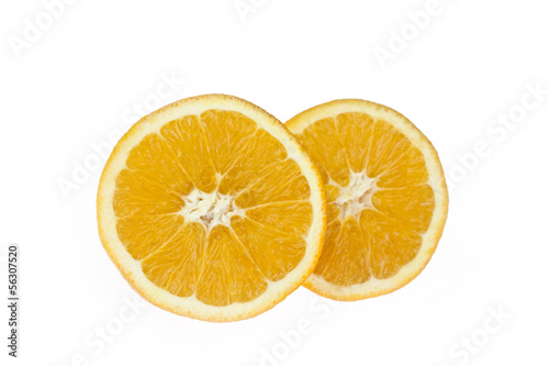 two orange slices