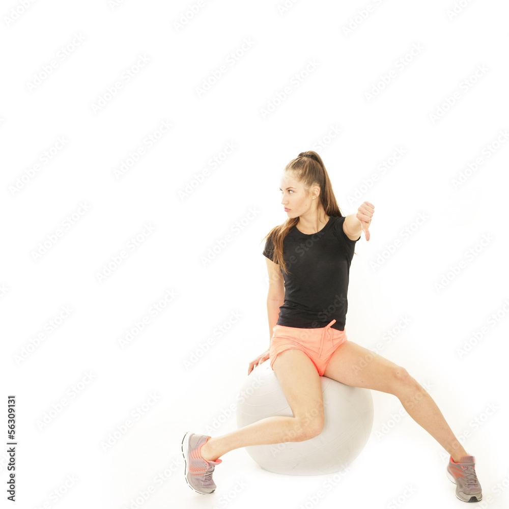 sportliche junge Frau sportliche junge Frau