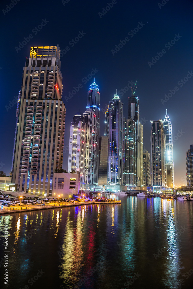 Dubai Marina cityscape, UAE