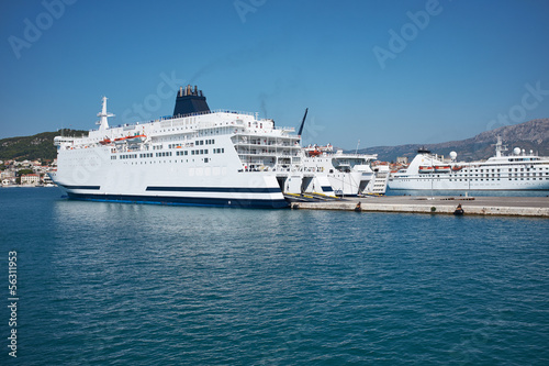 Transportation On The Sea - Large ferryboat