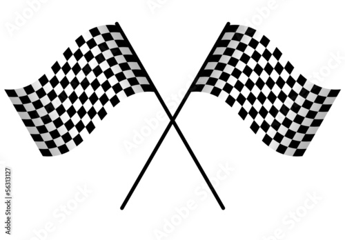 Racing flag isolated