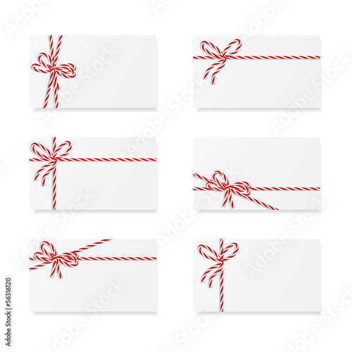 Card notes with gift bows