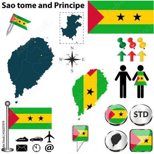 Map of Sao tome and Principe