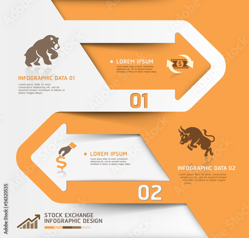 Abstract business stock exchange template.