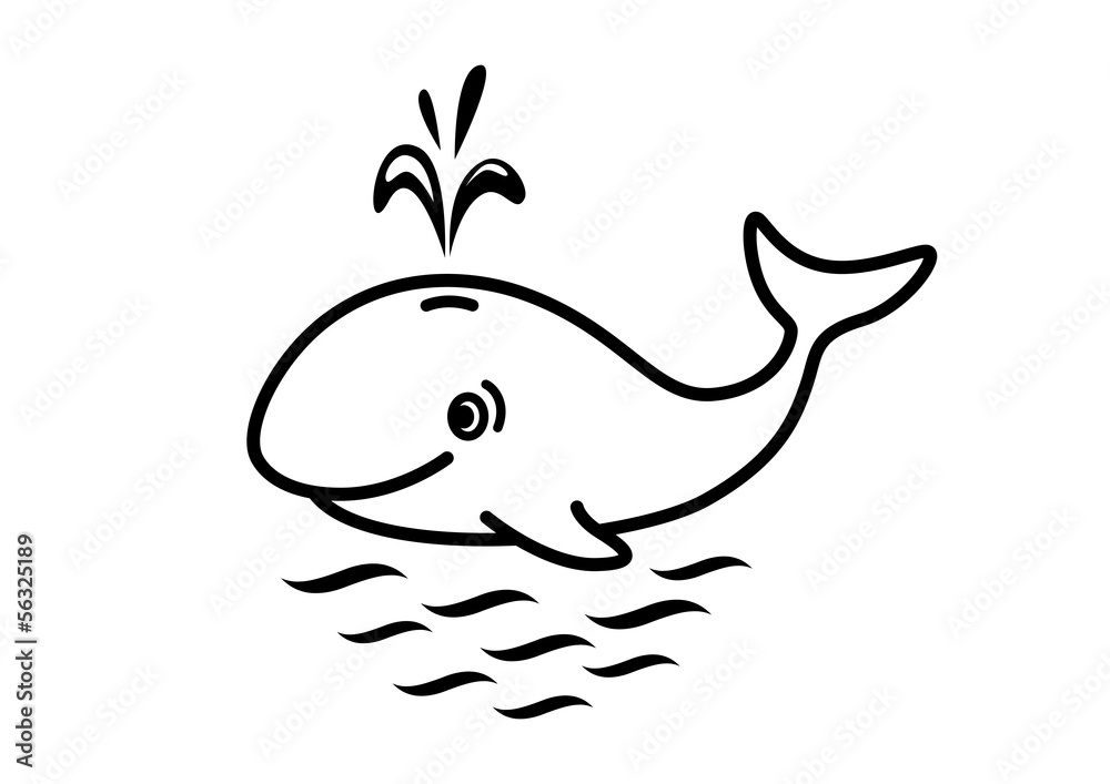 Fototapeta premium Whale icon