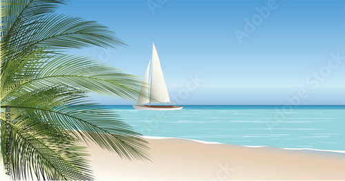 Seascape vector illustration